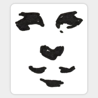 Shadow Shape of Face #10 Sticker